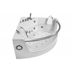 Wanna łazienkowa SPA z hydromasażem MO-0053 BIANCO 2-osobowa 140x140x60cm