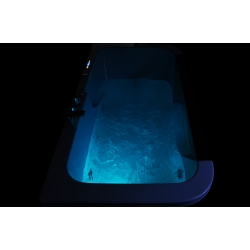 Wanna łazienkowa SPA z hydromasażem MO-0061 1-osobowa 150x80x62cm PRAWA