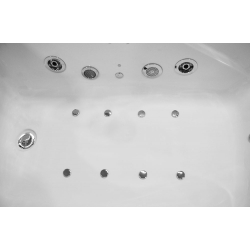 Wanna łazienkowa SPA z hydromasażem MO-0061 1-osobowa 150x80x62cm PRAWA