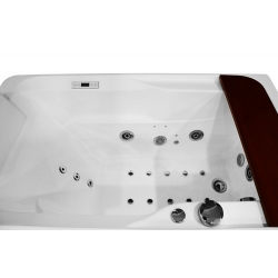 Wanna łazienkowa SPA z hydromasażem MO-0062 1-osobowa 160x78x58cm LEWA