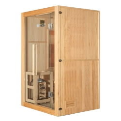 Sauna sucha z piecem MO-EA2 2-osobowa 121x106x192cm 2,3kW