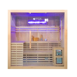 Sauna sucha z piecem MO-EA4 4/5-osobowa 200x180x200cm 8kW