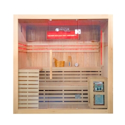 Sauna sucha z piecem MO-EA4 4/5-osobowa 200x180x200cm 8kW