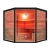 Sauna sucha z piecem MUE-1403 4-osobowa 200x200x210cm 6kW