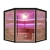 Sauna sucha z piecem MUE-1403 4-osobowa 200x200x210cm 6kW