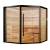 Sauna sucha z piecem MUE-1403 4-osobowa 200x200x210cm 6kW