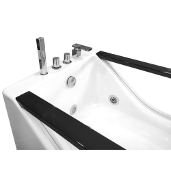 Wanna łazienkowa SPA z hydromasażem MO-0011l 1-osobowa 170x80x56cm PRAWA