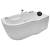 Wanna łazienkowa SPA z hydromasażem MO-0202 1-osobowa 150x100x62cm PRAWA