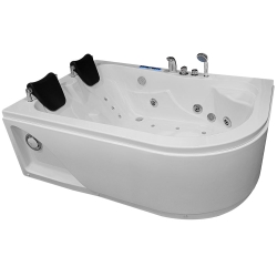 Wanna łazienkowa SPA z hydromasażem MO-0205 2-osobowa 170x115x58cm LEWA