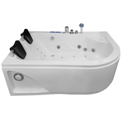 Wanna łazienkowa SPA z hydromasażem MO-0205 2-osobowa 170x115x58cm LEWA