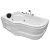 Wanna łazienkowa SPA z hydromasażem MO-0207 1-osobowa 150x92x53 cm LEWA