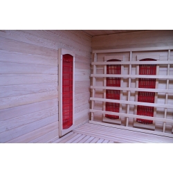 Sauna na podczerwień MO-EA4R BIANCO 4-osobowa 180x160x200cm