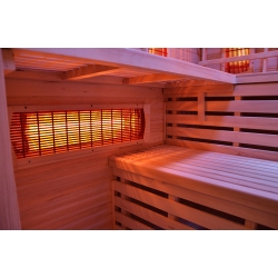 Sauna na podczerwień MO-EA4R BIANCO 4-osobowa 180x160x200cm