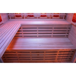 Sauna na podczerwień MO-EA4R BIANCO 4-osobowa 180x160x200cm