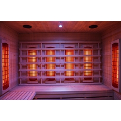 Sauna na podczerwień MO-EA4R BIANCO 4-osobowa 180x160x200cm