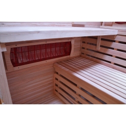 Sauna na podczerwień MO-EA4R BIANCO 4-osobowa 180x160x200cm