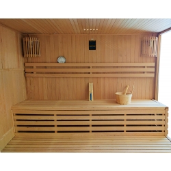 Sauna sucha z piecem MO-EA4 5-osobowa 220x200x200cm 8,0kW