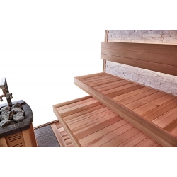 Sauna sucha z piecem MUE-1240 8-osobowa 300x200x210cm