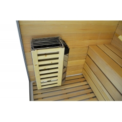 Kabino-sauna sucho-parowa z funkcją hydromasażu TROPEA BIAŁA LEWA 180x110x223cm
