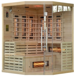 Sauna na podczerwień MO-EA3CR 3-osobowa 150x150x200cm