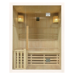 Sauna sucha z piecem MO-EA3 BIANCO 3-osobowa 150x120x190cm