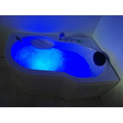 Wanna łazienkowa SPA z hydromasażem MO-0202 1-osobowa 150x100x62cm PRAWA