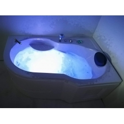 Wanna łazienkowa SPA z hydromasażem MO-0202 1-osobowa 150x100x62cm PRAWA