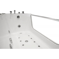 Wanna łazienkowa SPA z hydromasażem MO-0319 1-osobowa 170x80x69cm LEWA