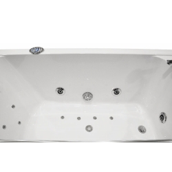 Wanna łazienkowa SPA z hydromasażem MO-0319 1-osobowa 170x80x69cm LEWA