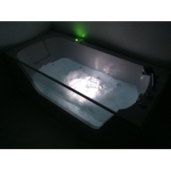 Wanna łazienkowa SPA z hydromasażem MO-0319 1-osobowa 170x80x69cm LEWA