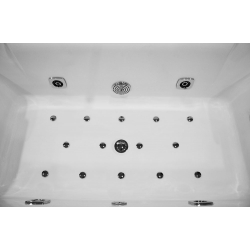 Wanna łazienkowa SPA z hydromasażem MO-1100 2-osobowa BIANCO 170x80x63cm