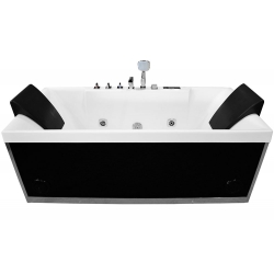 Wanna łazienkowa SPA z hydromasażem MO-1100 2-osobowa NERO 170x80x65cm