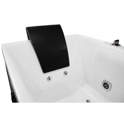 Wanna łazienkowa SPA z hydromasażem MO-1100 2-osobowa NERO 170x80x65cm