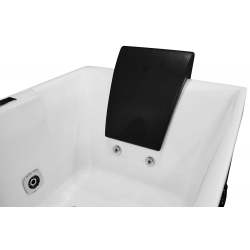 Wanna łazienkowa SPA z hydromasażem MO-1100 2-osobowa NERO 170x80x65cm