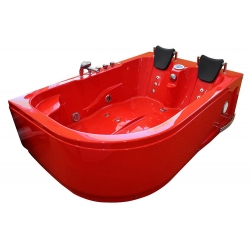 Wanna łazienkowa SPA z hydromasażem MO-1631 ROSSO PRESTIGE 2-osobowa 180x120x54cm PRAWA