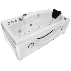 Wanna łazienkowa SPA z hydromasażem MO-1634 1-osobowa PRESTIGE 170x87x60cm PRAWA