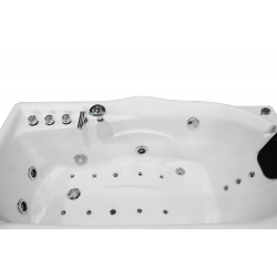 Wanna łazienkowa SPA z hydromasażem MO-1634 1-osobowa TOP 170x87x60cm PRAWA