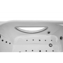 Wanna łazienkowa SPA z hydromasażem MO-1634 1-osobowa TOP 170x87x60cm PRAWA