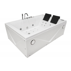 Wanna łazienkowa SPA z hydromasażem MO-1642 TOP 2-osobowa 186x121x65cm PRAWA