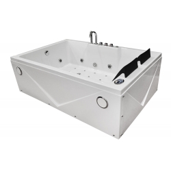 Wanna łazienkowa SPA z hydromasażem MO-1642 TOP 2-osobowa 186x121x65cm PRAWA