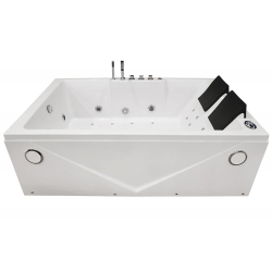 Wanna łazienkowa SPA z hydromasażem MO-1642 TOP 2-osobowa 186x121x65cm PRAWA