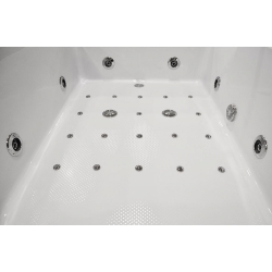 Wanna łazienkowa SPA z hydromasażem MO-1642 TOP 2-osobowa 186x121x65cm PRAWA