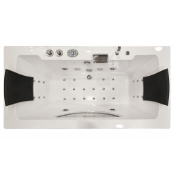 Wanna łazienkowa SPA z hydromasażem MO-1659 TOP 2-osobowa 180x92x60cm BIANCO