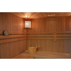 Sauna sucha z piecem MO-EA4B NERO 4-osobowa 180x160x200cm 6kW