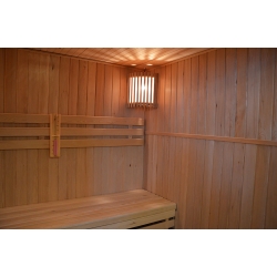 Sauna sucha z piecem MO-EA4B NERO 4-osobowa 180x160x200cm 6kW