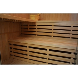 Sauna sucha z piecem MO-EA4B NERO 4-osobowa 180x160x200cm 6kW