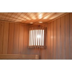 Sauna sucha z piecem MO-EA4B NERO 4-osobowa 180x160x200cm 6kW